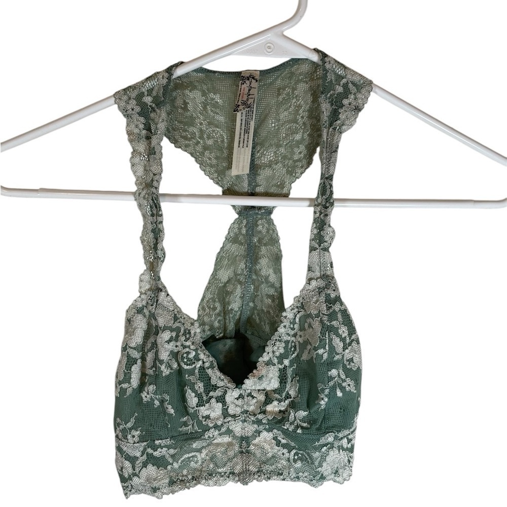 Intimately Free People Lace Racerback Bralette - Green